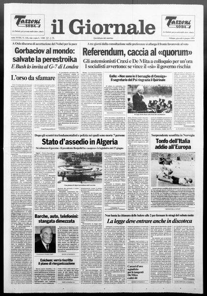 Il giornale : quotidiano del mattino